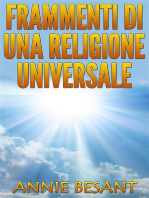 cover image of Frammenti di una Religione universale